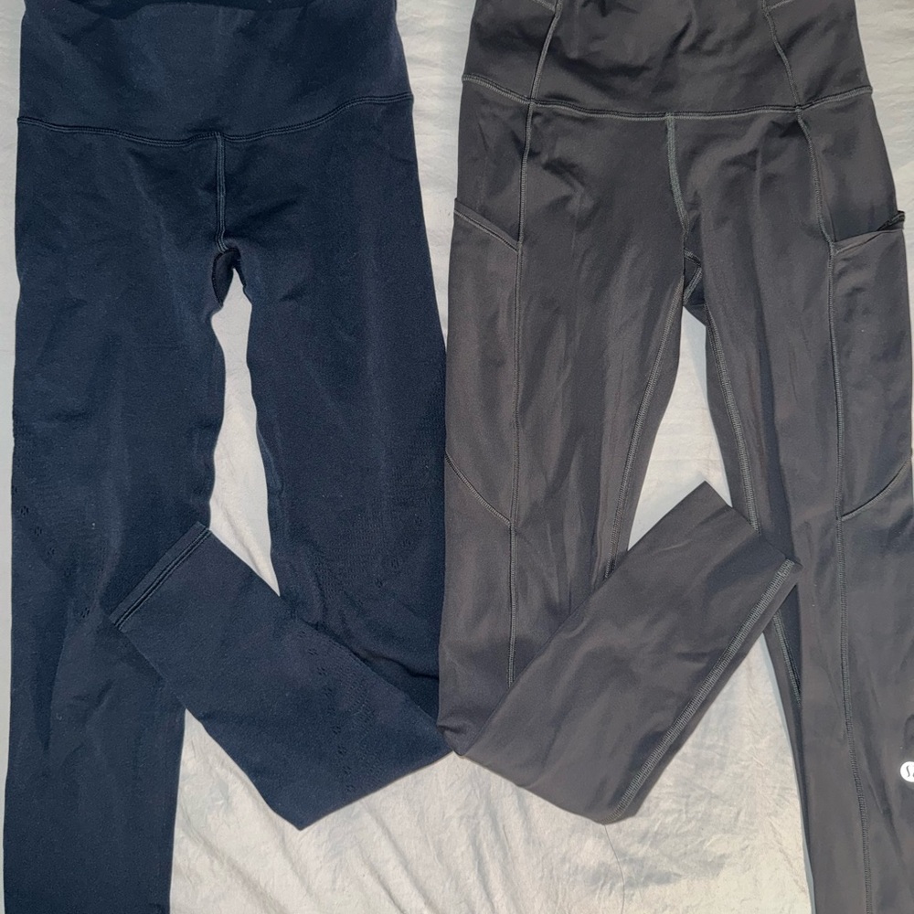 Black and Gray Leggings Set